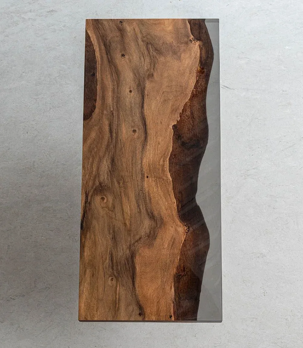 Plateau de table en bois massif Ardèche — ATELIER RIVIÈRE, fabrication à la commande