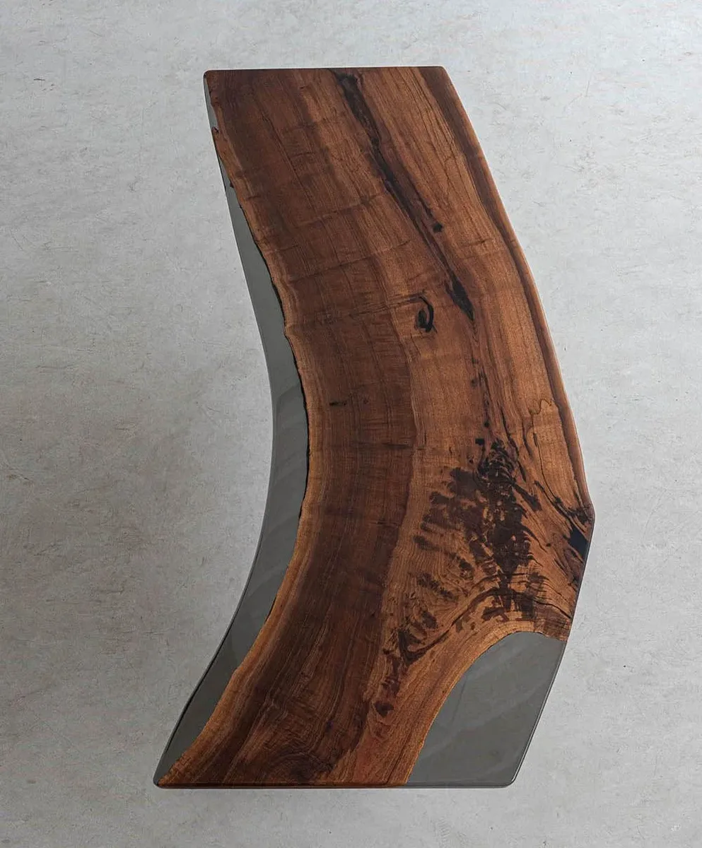 Plateau de table en bois massif Risle — ATELIER RIVIÈRE, fabrication à la commande