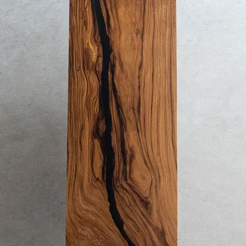 Plateau de table epoxy Dranse, résine noire — plateaux epoxy