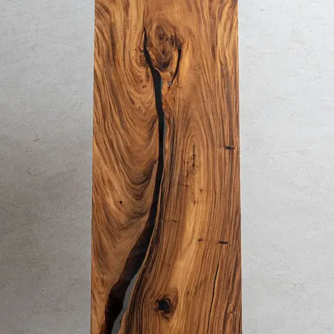 Plateau de table epoxy Drôme, résine noire — plateaux epoxy