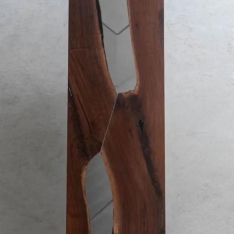 Plateau de table rivière Fier, résine transparente — plateaux epoxy