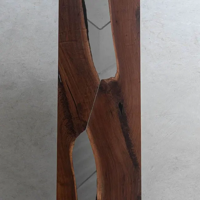 Plateau de table rivière Fier, résine transparente — plateaux epoxy