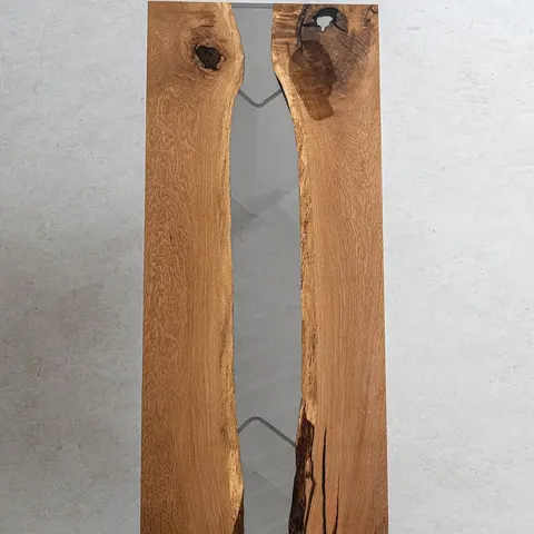 Plateau de table rivière Loue, résine transparente — plateaux epoxy