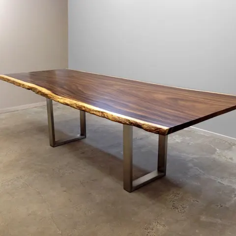 Table à manger en bois massif Arguenon — tables à manger en bois massif
