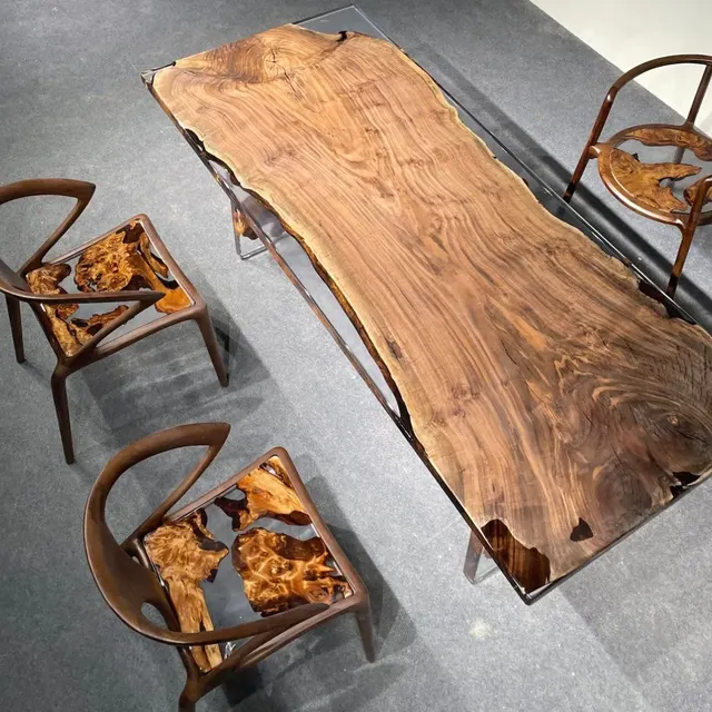 Table à manger en bois massif Avre — tables à manger en bois massif