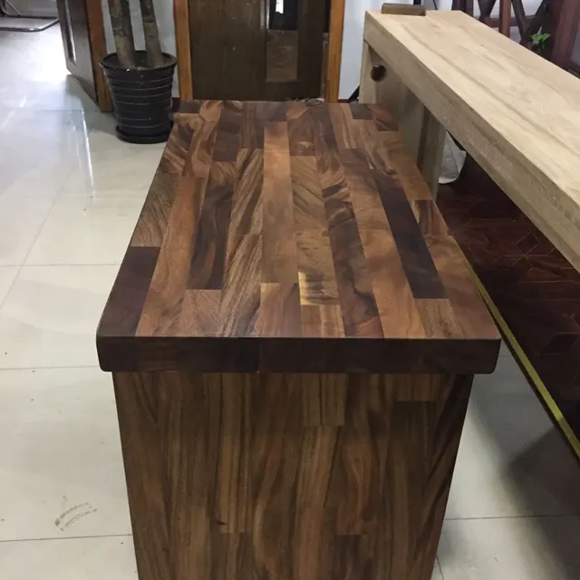 Table haute en bois massif Sorgue — bureaux et tables hautes